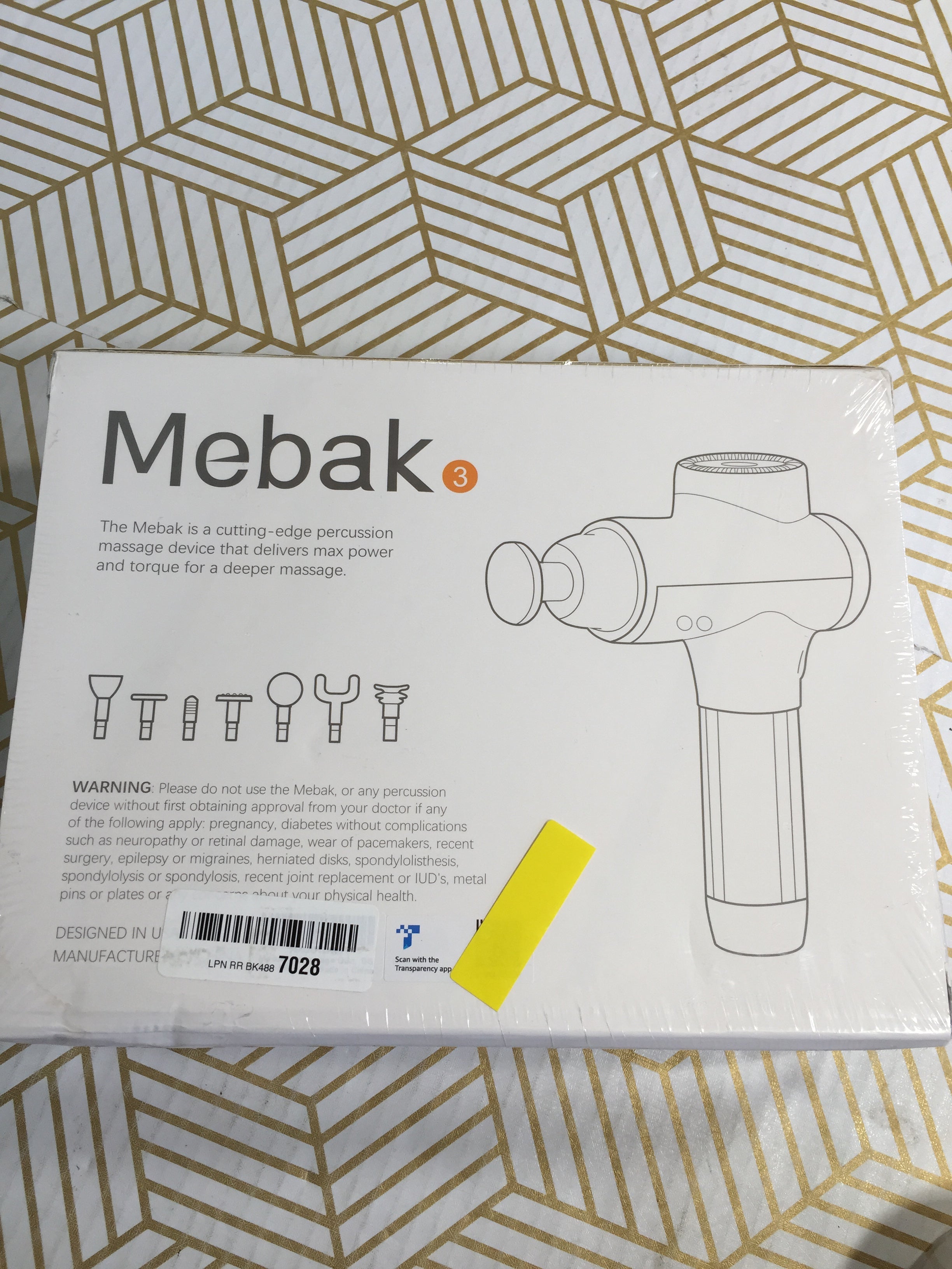 Mebak 3 Deep Tissue Massage Gun for Pain Relief *SEALED* (7876358242542)